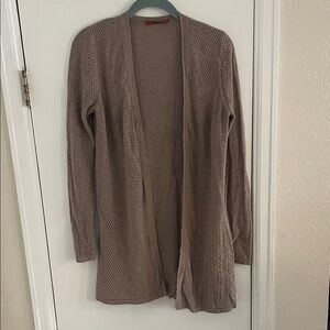 Belldini Brown Open-Front Cardigan